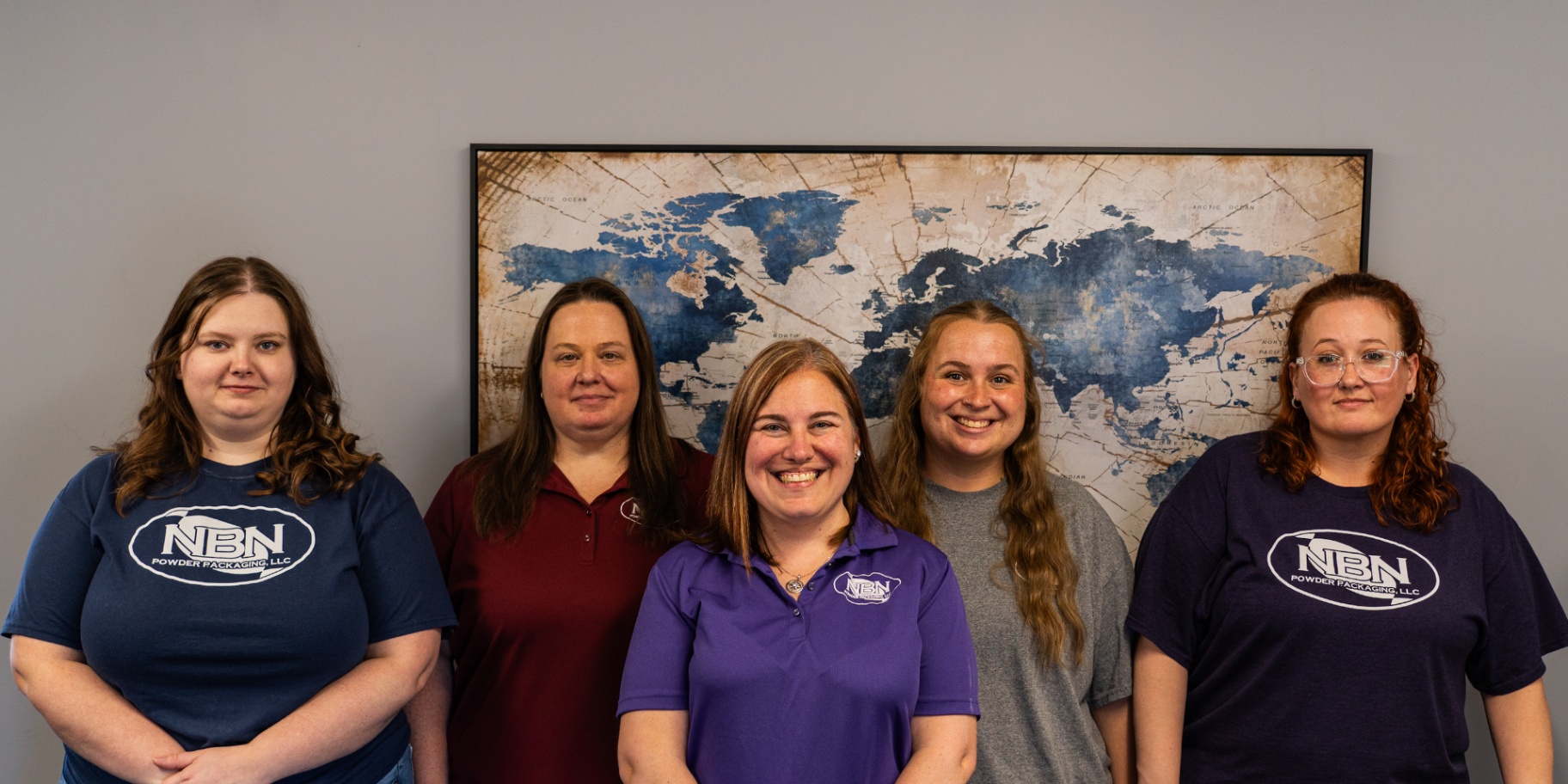 NBN Powder Packaging office team group photo